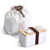Servis sätter japanska bentoboxar Mikrovågs-Safe Box Set läcksäker lunch för arbete/skolbehållare med bestickpåse