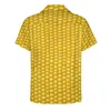 メンズカジュアルシャツファームランチコーンコブプリントビーチシャツハワイアンクールブラウス男性グラフィックプラスサイズ