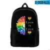 sırt çantası eşcinsel gurur gökkuşağı biseksüel benzersiz açık omuzlar çanta aşk kazanıyor lgbt backpack cüzdan erkekler ve kadınlar için telefon sahibi siyah beyaz çantalar aşk gurur günü hediyesi