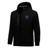 Paris FC Men Jackets Autumn warm coat leisure outdoor jogging hooded sweatshirt Full zipper long sleeve Casual sports jacket