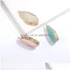 Charms fancy geometric druzy harts charm hänge glittery akrylsten för örhänge halsband diy guld smycken kvinnor juvelera dhqu2