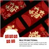 Emballage cadeau 20 pièces décoration de mariage chinois 2023 ans enveloppes Chinoiserie paquet d'argent chanceux rouge boeuf poches cadeaux du zodiaque