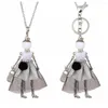 Pendant Necklaces Lovely Doll Necklace Pendants Korea Fashion Cute Dress KeyChains Jewelry Women Girl Styles Accessories Gifts Wholesale