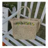 Evening Bags Casual Lemon Str Women Handbags Paper Woven Large Tote Bag Handmade Summer Beach Crossbody Bags Bali Big Shopper Purses 2023 T230526