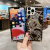 Fashion Leopard Print Telefonfodral för iPhone 14 14Pro13 12 11Pro X Xs Max XR Målad Dream Catcher Galaxy S23 S22 S21 Obs 20 10 Lyxmönster TPU Soft Cell Case