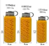 Silicone Protective Sleeve for Flask 18oz 32oz 40oz Stainless Steel Sports Water Bottle Holder Protective Covers 13 Colors Wholesale