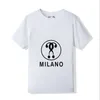Moschino Designer high-grade women's cotton T-shirt men's women's short sleeve T-shirt fashion print loose short sleeve Moschino T-shirt