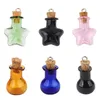 Key Rings 5 pieces/batch of bottles suitable for your lavender mini transparent cork glass bottle size 25 * 30mm G230526