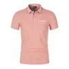 Polos para hombre Aston Martin Summer Polo Shirt Calidad térmica Manga corta Transpirable Top Business Casual 230526