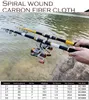 Bateau Canne À Pêche En Fibre De Carbone Canne À Pêche Ou Canne Moulinet Combos Portable Pôle De Pêche Télescopique 13BB Spinning Reel Fishing Set 230525