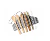 Ensembles de vaisselle de qualité Portable bambou naturel paille cuillère fourchette couteau baguettes brosse de nettoyage ustensile de cuisine ensemble de couverts