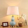 Lampes de table Moderne Simple Américain Lampe En Céramique Chambre Chevet Creative Mariage De Luxe Salon Décoratif