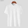 T-shirt da uomo T-shirt da uomo estiva Stampa girocollo manica corta Streetwear Abbigliamento uomo 2023 T-shirt casual coreana alla moda S-5XL INCERUN L230520