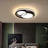 Luzes de teto Modern Led Room de estar do quarto Luz de controle remoto escurecimento Lâmpada de lâmpada decorativa iluminação de lustre