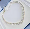 Kedjor Classic 10-11mm South Sea Round White Pearl Necklace 18 "