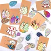 250pcs Black heat sublimation earrings hot transfer water drop earrings pendant band earrings link