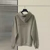 Herr hoodies mode ess designer hoody dimma dubbel linje ess samma färg silikon hög gata lös casual ungdomstrend varumärke huvtröja för män