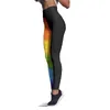 Aktive Hose Low Waste Yoga Big Leg Running Print Pilates Leggings Bunte Frauen Nahtloses Training