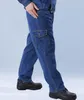 Jeans pour hommes mode pantalons de travail décontractés amples hommes Hip Hop épais résistant à l'usure grande poche homme Cargo sûr