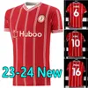 23 24 Bristol City 축구 유니폼 Scott Wells 2023 홈 Mehmeti Weimann 축구 셔츠 태너 제임스 코닉 킹 Maillots Pring Vyner Naismith Sykes Camiseta Futbol