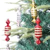 クリスマスデコレーション6pcsセットツリーキャンディープラスチック2023在宅休日の装飾雰囲気の雰囲気