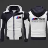 2023 BMW M Power Mens Fashion Owewear Kurtka zamek z kapturem Wysokiej jakości HARAJUKU Athletic Wear Casual Hoodies S-3xl