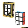 マジックキューブ1x2x3キューブおもちゃ明確な黒いベースのおもちゃスピードパズルインテリジェントゲームドロップ配信ギフトパズルdhgna