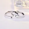 Stylish Fashion Couple Rings with Moon Star Pattern 2024 New Arrival Jewelry Designer Gift Wedding Engagement Rings Sets