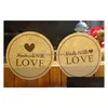 Tags Price Card 12Pcs Handmade Wtih Love Heart Round Scrapbooking Paper Labels Seal Sticker Diy Gift Dia.3.8Cm Drop Delivery Jewelr Dh9Tc