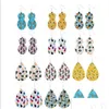 Charm Summer Pu Leather Dangle Earrings For Women Simple Fruits Pineapple Water Drop Jewelry Delivery Dhjre