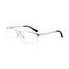 Lunettes de soleil Cadres Lunettes En Aluminium Cadre Hommes Vintage Demi-Jante Oeil Pour Optique Prescription Lunettes Clair Lunettes