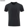 Men's T-Shirts KAMB Men's Clothes Gym Breathable Quick Dry Short Sleeve T-shirts Fitness Workout Running T Shirt For Men Clothing Free Shipping J230526