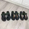 Дизайнерские тапочки для тапочек двойной g Thong Flip Flop Brand Женщины Slides Sandal Men Men Women Summer Beach Indoor Outdoor Flat Class Classic Slid J2305