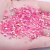 Strass en résine rose foncé AB 2-6mm rond Flatback non correctif diamants Appliques pour robes de mariée en tissu artisanal