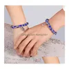 Perlen 8 mm Türkei böse blaue Augen Stränge Armbänder Kette Männer Frauen Kinder religiöse Hamsa Hand Charm Armband Armreifen handgefertigten Schmuck Dhzua