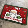 Mattor Specialerbjudande Trade Christmas Floor Mat Santa Claus Snowman Entrance Hall Balkong Anti Slip Absorberande mattan Holida Atmosfär