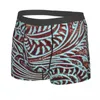 Caleçon mode Aqua marron cuir repoussé motif boxers Shorts homme confortable Vintage Floral Textures slips sous-vêtements