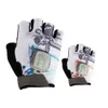 Gravity light bicycle turn signal half finger gloves LED touch cycling gloves