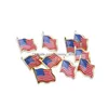 Pinos broches bandeira americana lapela pino Estados Unidos EUA chapéu tie tack badge pins mini para sacolas decoração de decoração de atacado Del del dhjcv