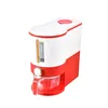 Large capacity kitchen grain storage rice box household one key press type out rice bin moisture-proof sealed rice bucket