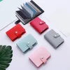 Plånböcker 2023 Korea Solid Color Card Package Slim Cute Multi Bus Packages Bank Set Stationery Office Supplies For Students