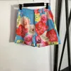 23ss Fritidsdräkt damshortsset damdesignerkläder Medusa BH Top Blommiga shortsset Högkvalitativa damkläder a1