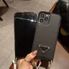 iPhoneケースのデザイナークロスボディ電話ケース14 13 12 11 Pro Max XR XS Max 7 8 Plus Pu Leather Protection Back Shell Luxury携帯電話カバー