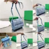 2023 new fashion vintage designer bags women weave denim shoulder bags Crossbody purse Portable Mini Fine Chain Small Square Bag