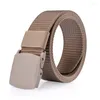 Pasy 3,7 cm mężczyzn No Metal Anti Allergy Tactics Weven Belt Canvas Boys