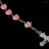 Chains Mary Crossed Jewelry Baptism Beads Christ Jesus Prayer Counting Bead Chain