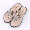 Pantofole Sandali da donna Fashion Open Toe Argento Antiscivolo di alta qualità Spiaggia Casual Scarpe in cristallo oro Estate Casa