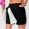 Fatos de treino femininos Shorts masculinos Camo Respirável Calça de ginástica com fivela de toalha Lulus de corrida casual solto Lululemens curtos de limão de alta qualidadeESS