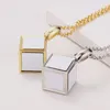 Sublimatie Hot Transfer geheugen Foto Pendant Ketting Buitenlandse Trade Sweater Sieraden Box Pendant Ketting