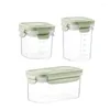 Dijkartikelen Plastic opslagcontainers doos met schaal BPA gratis verzegeld voor grove granen